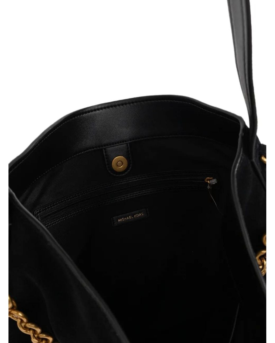 MICHAEL Michael Kors Black Sac Porté Épaule Nolita En Cuir À Détail De Chaîne