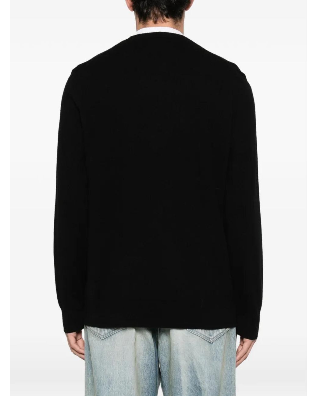 From Future Black Heart-Motif Sweater for men