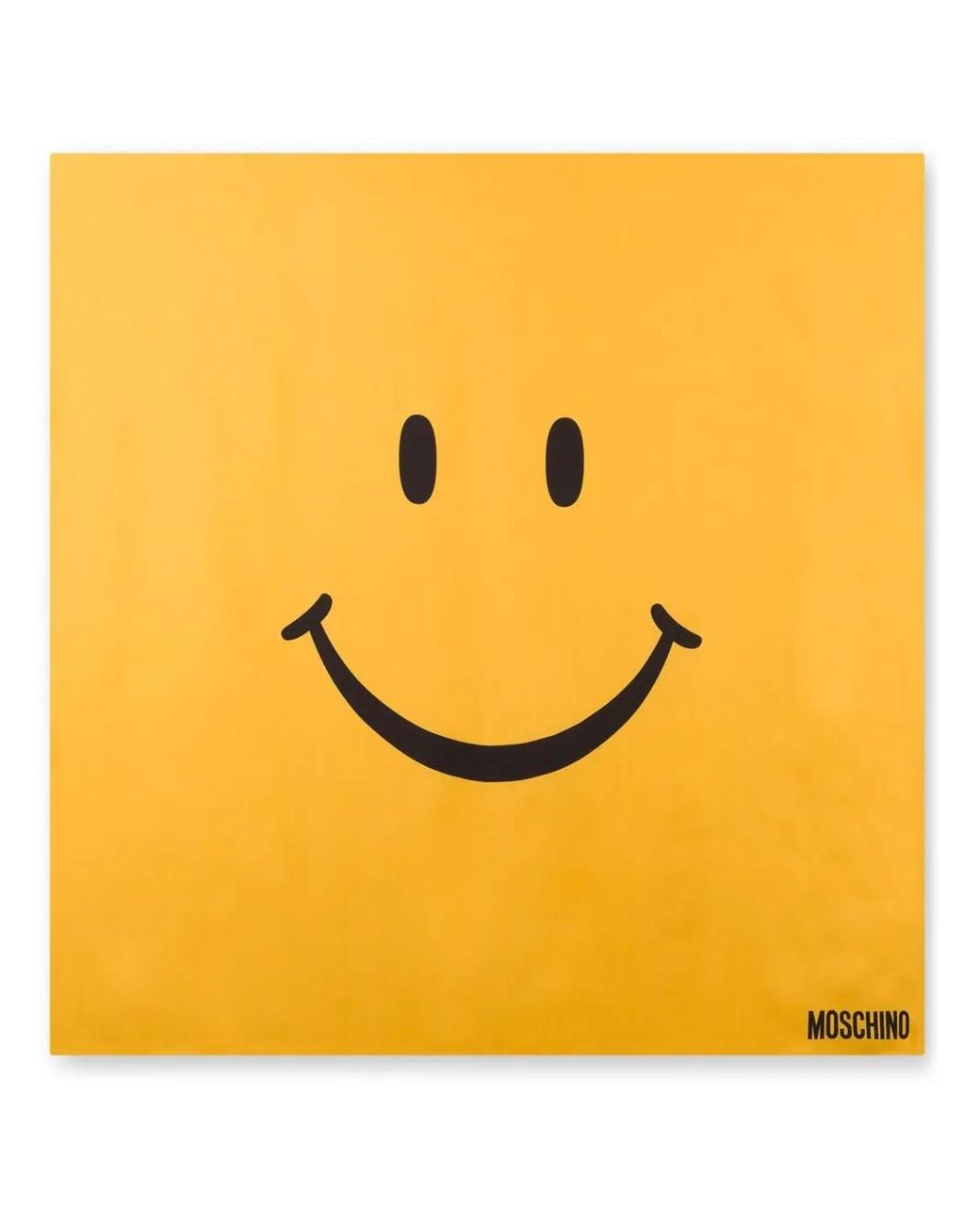 Moschino Yellow X Smiley Silk Scarf