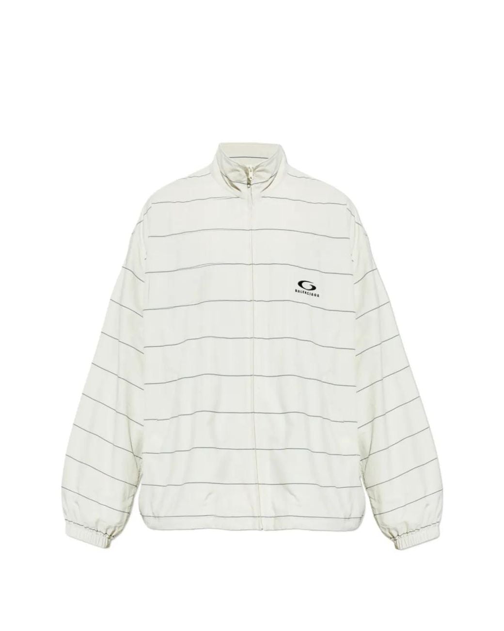 Balenciaga White Striped Jacket for men