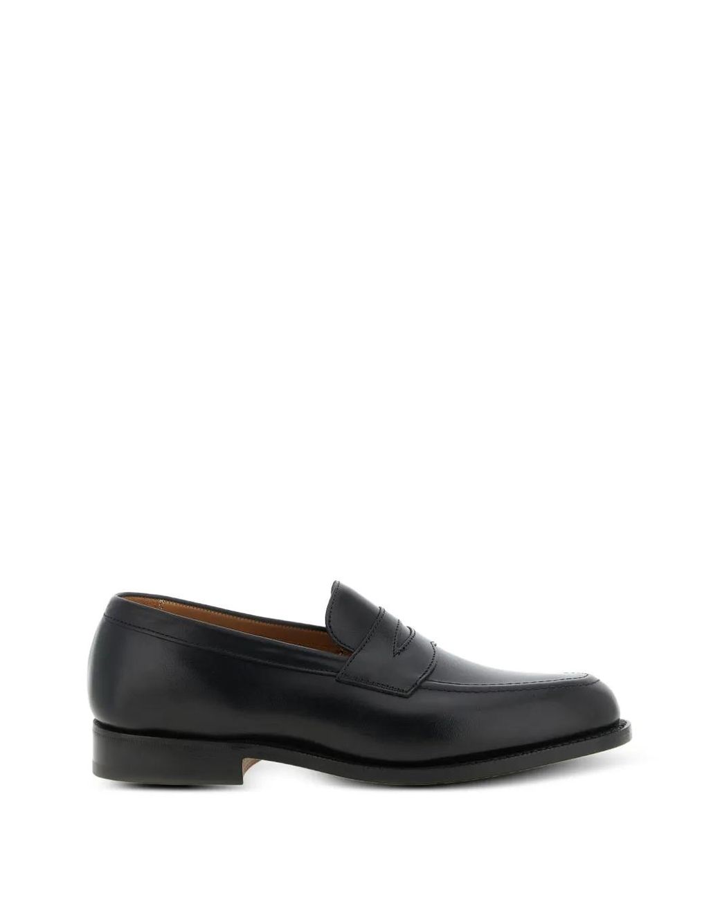 Tricker's Black Harvard Penny Loafers for men