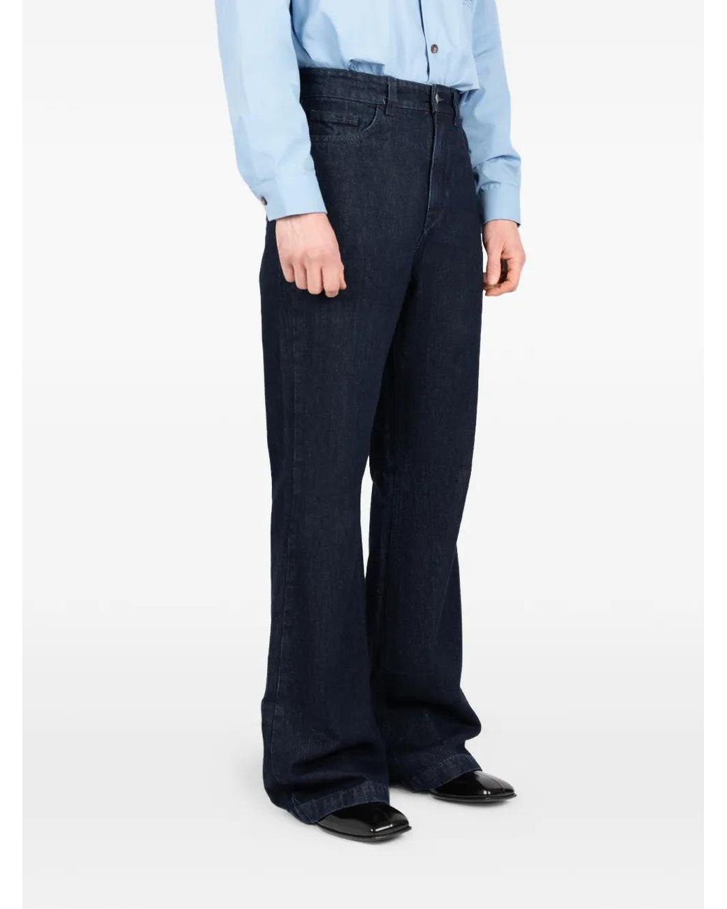 Societe Anonyme Blue Belt-Loops Trousers