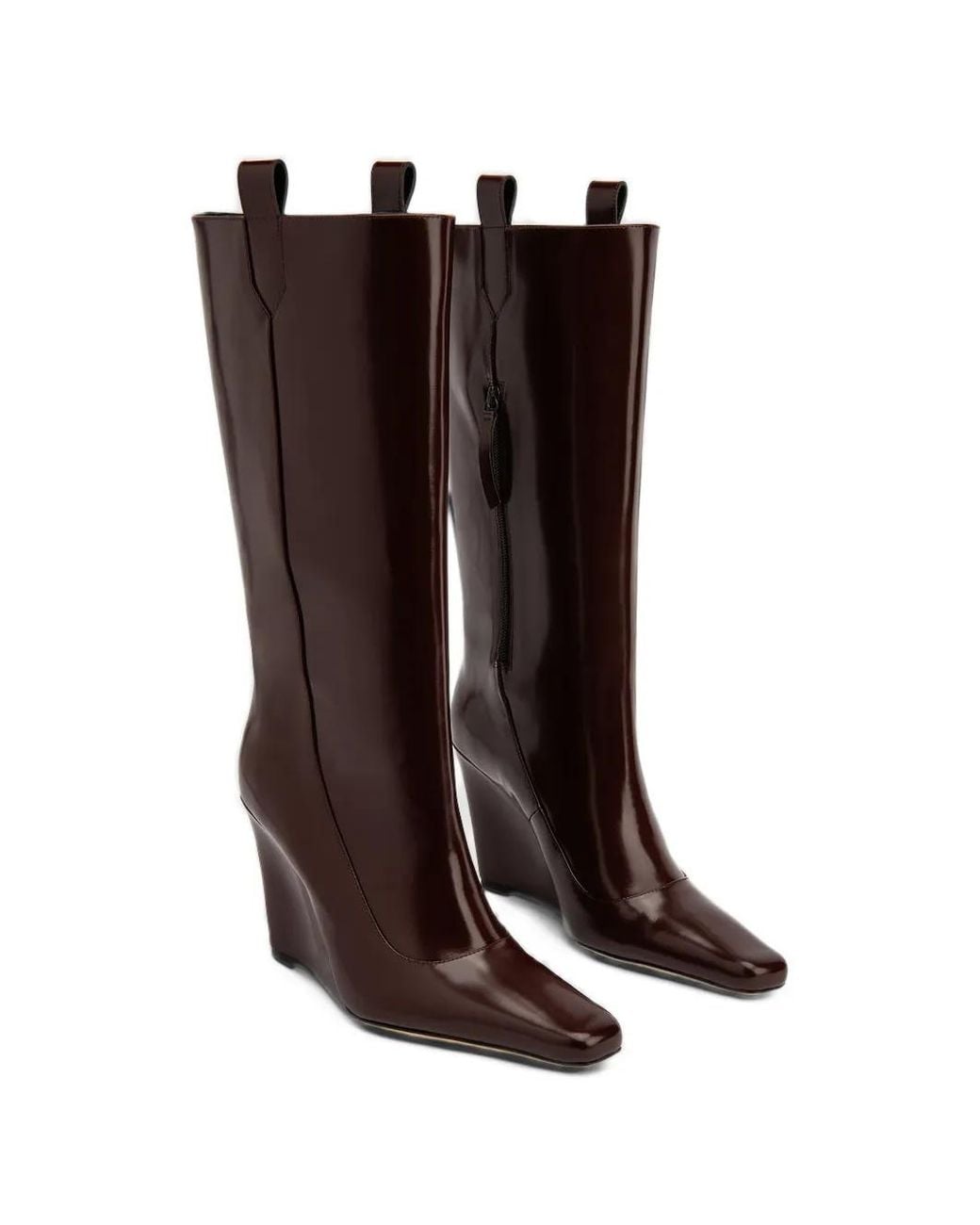 By Far Black Drama Knee-High Boots