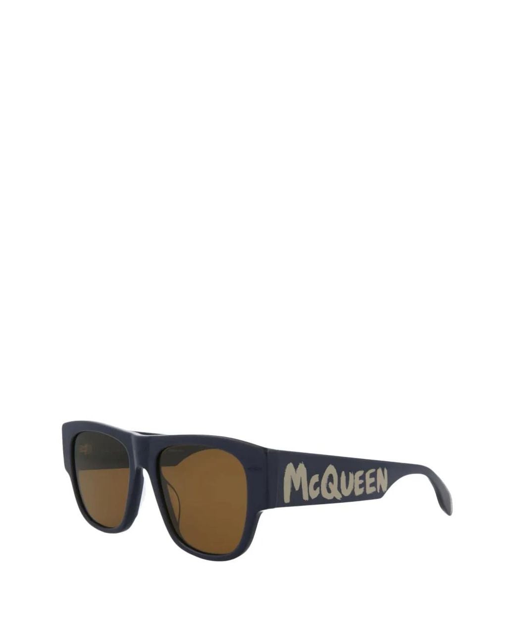 McQueen White Square-Frame Sunglasses for men