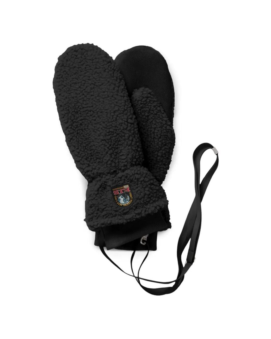 Parajumpers Black Ilova Fleece Mittens