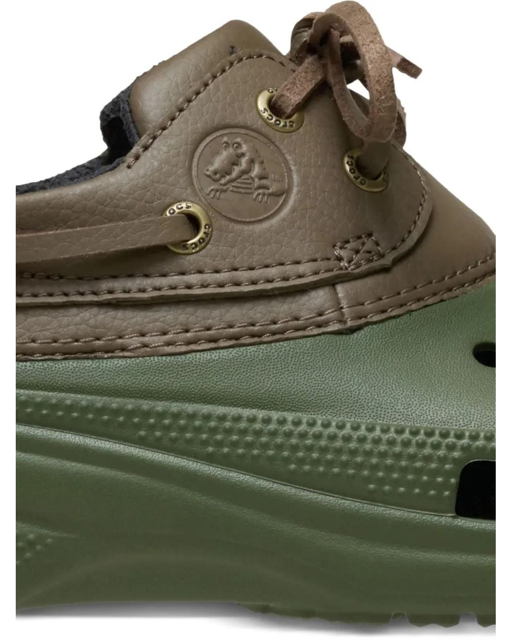 CROCSTM Green Classic Islander Boat Slides for men