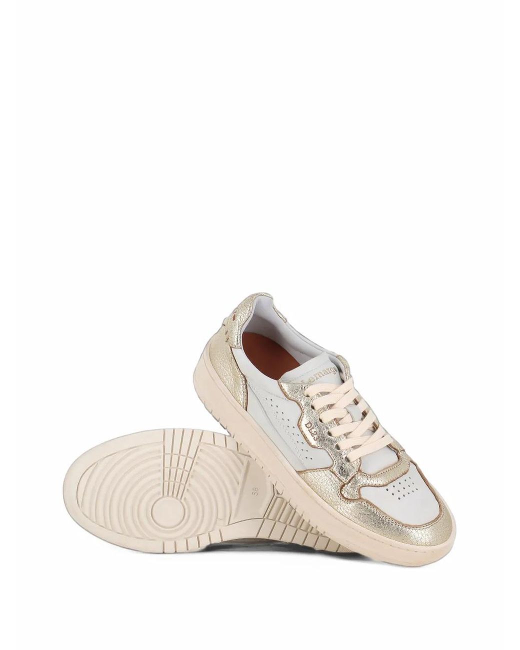 LEMARGO White Perforierte Sneakers