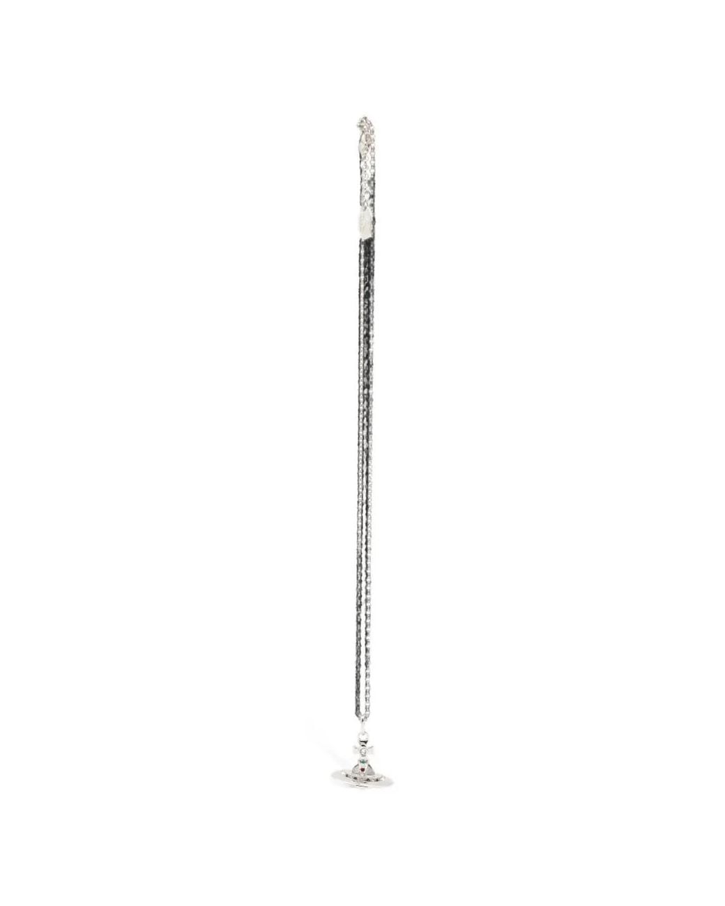 Vivienne Westwood White Orb-Pendant Necklace