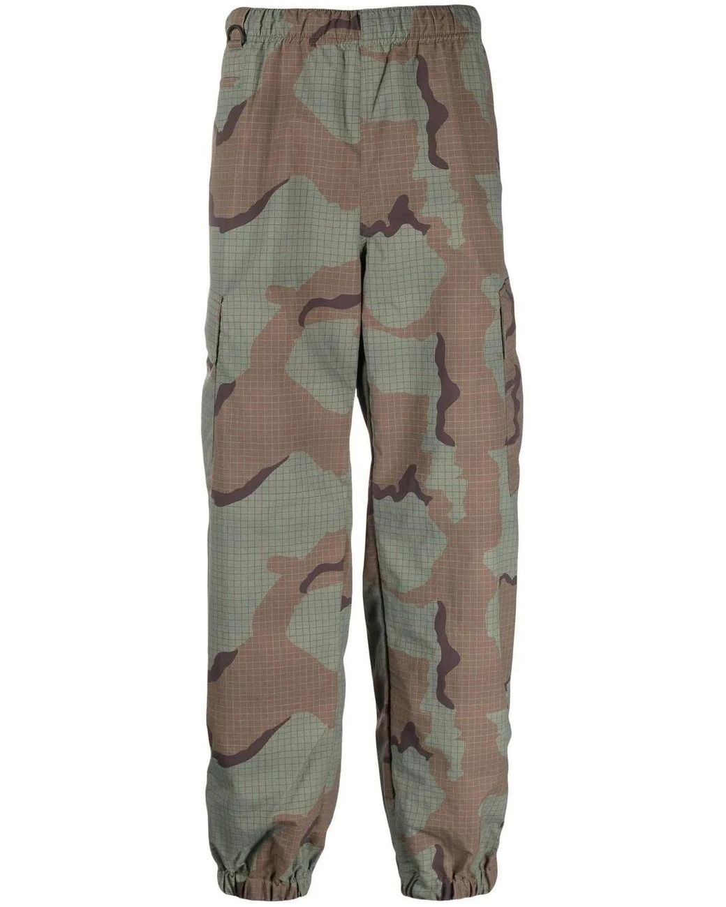 Undercover Gray Camouflage-Print Jogger Pants for men