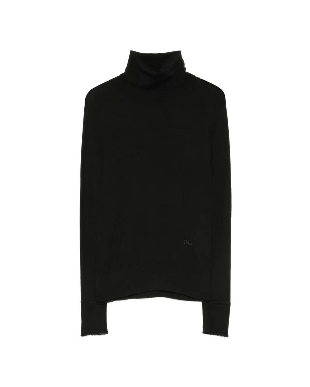 Chloé Black Roll-Neck Long-Sleeve Knit