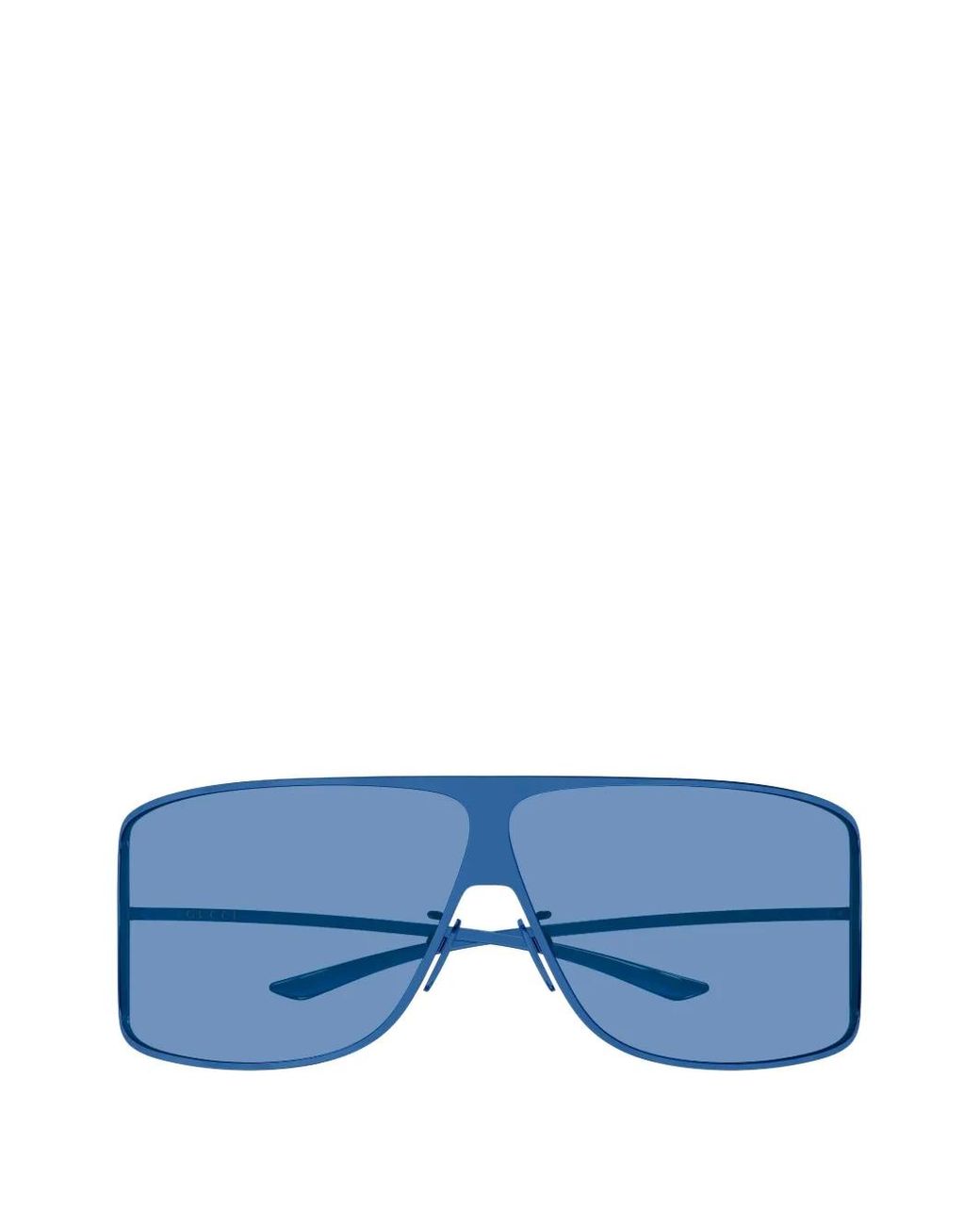 Gucci Blue Mask Geometric-Frame Sunglasses