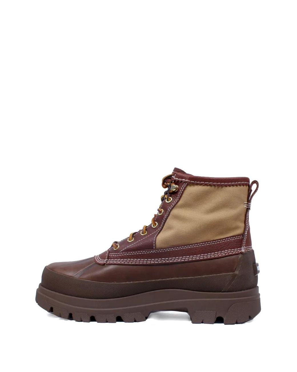 Neighborhood Brown Panelled Hiking Boots for men