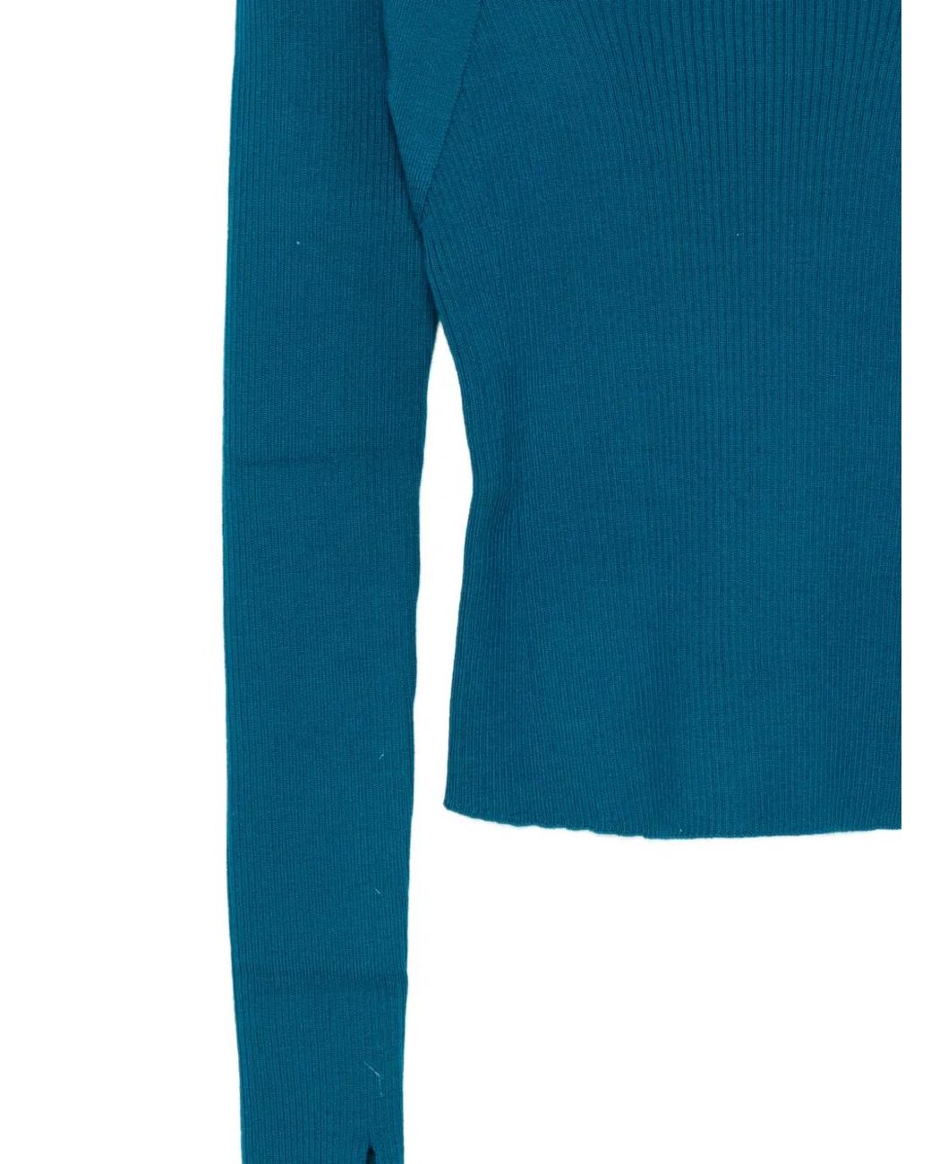 Monse Blue Cut-Out Top