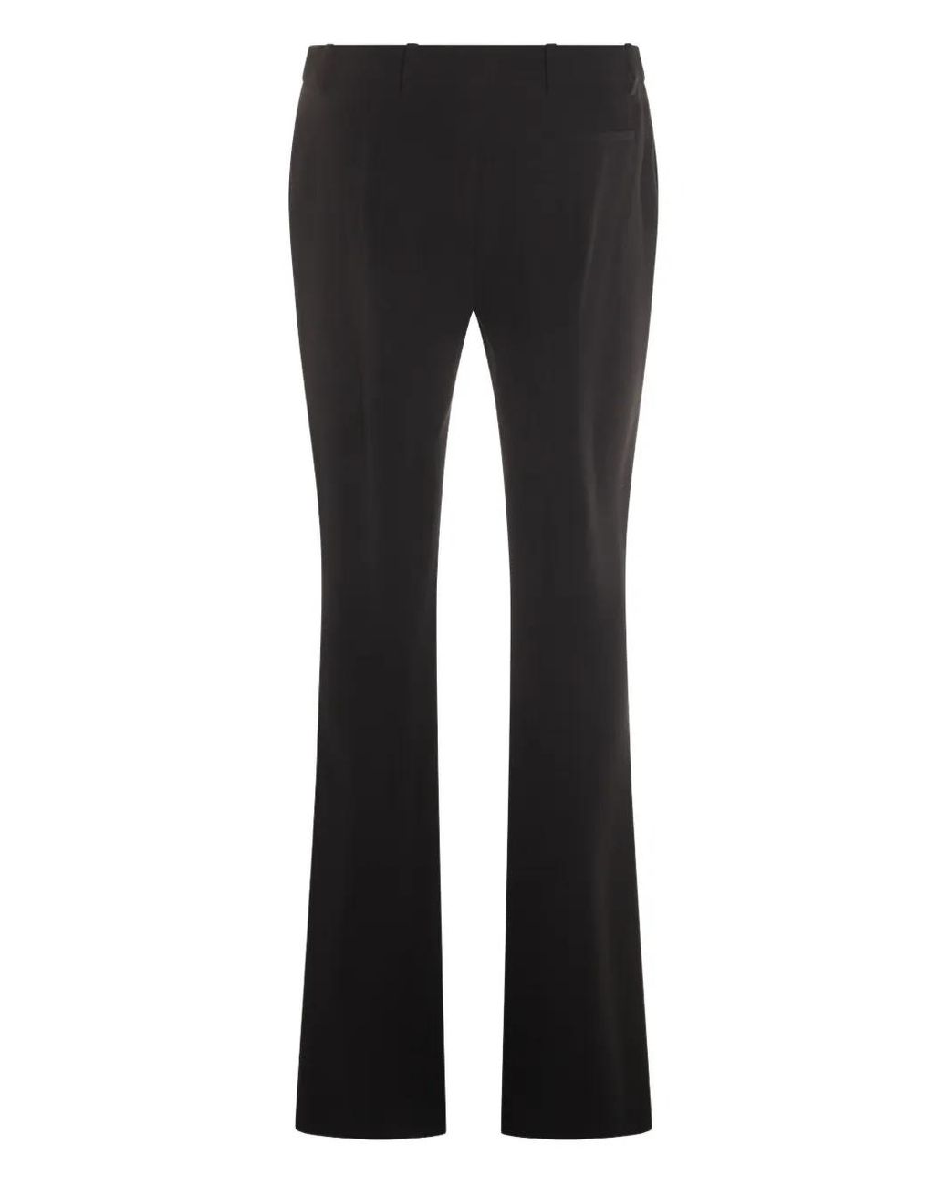 McQueen Black Flared Trousers