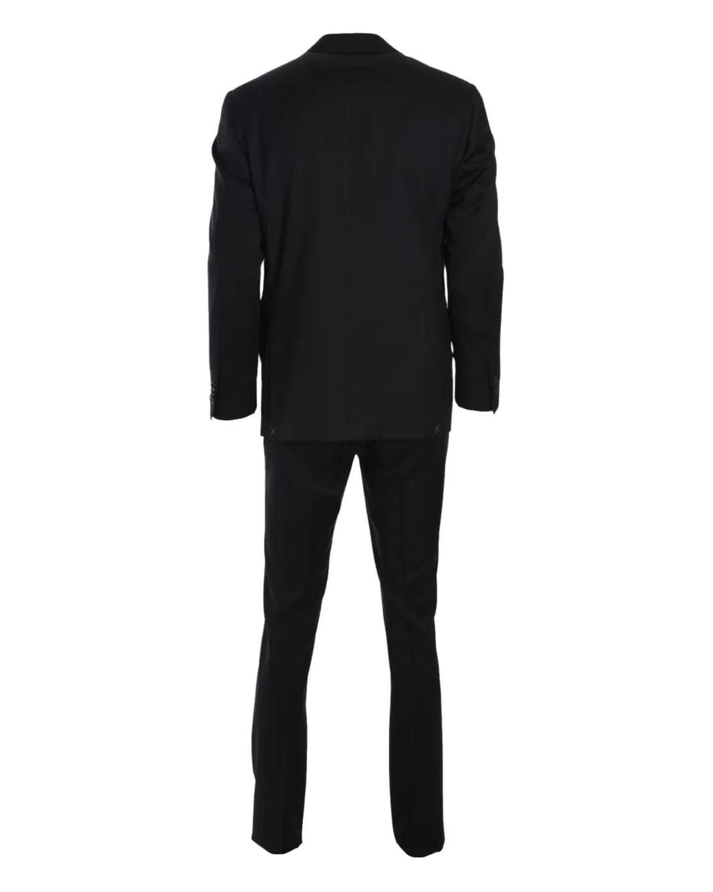 Corneliani Black Virgin Wool Suit for men
