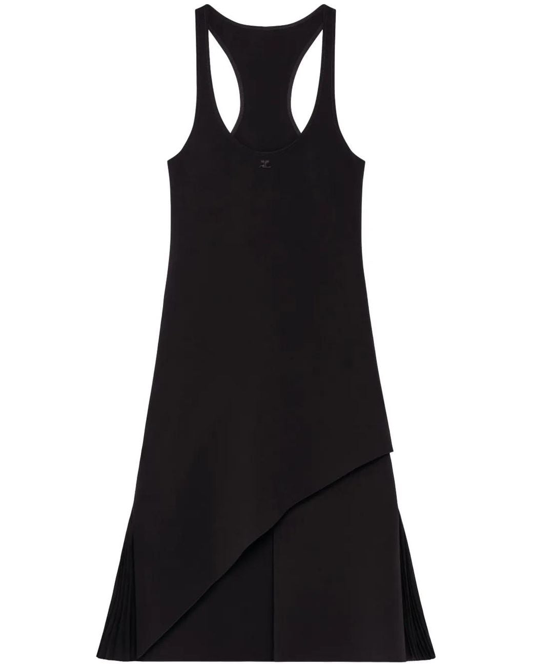 Courreges Infinity Midi-Jurk in het Black