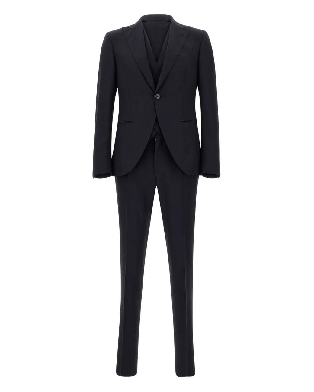 Traje Con Botones Corneliani de hombre de color Black
