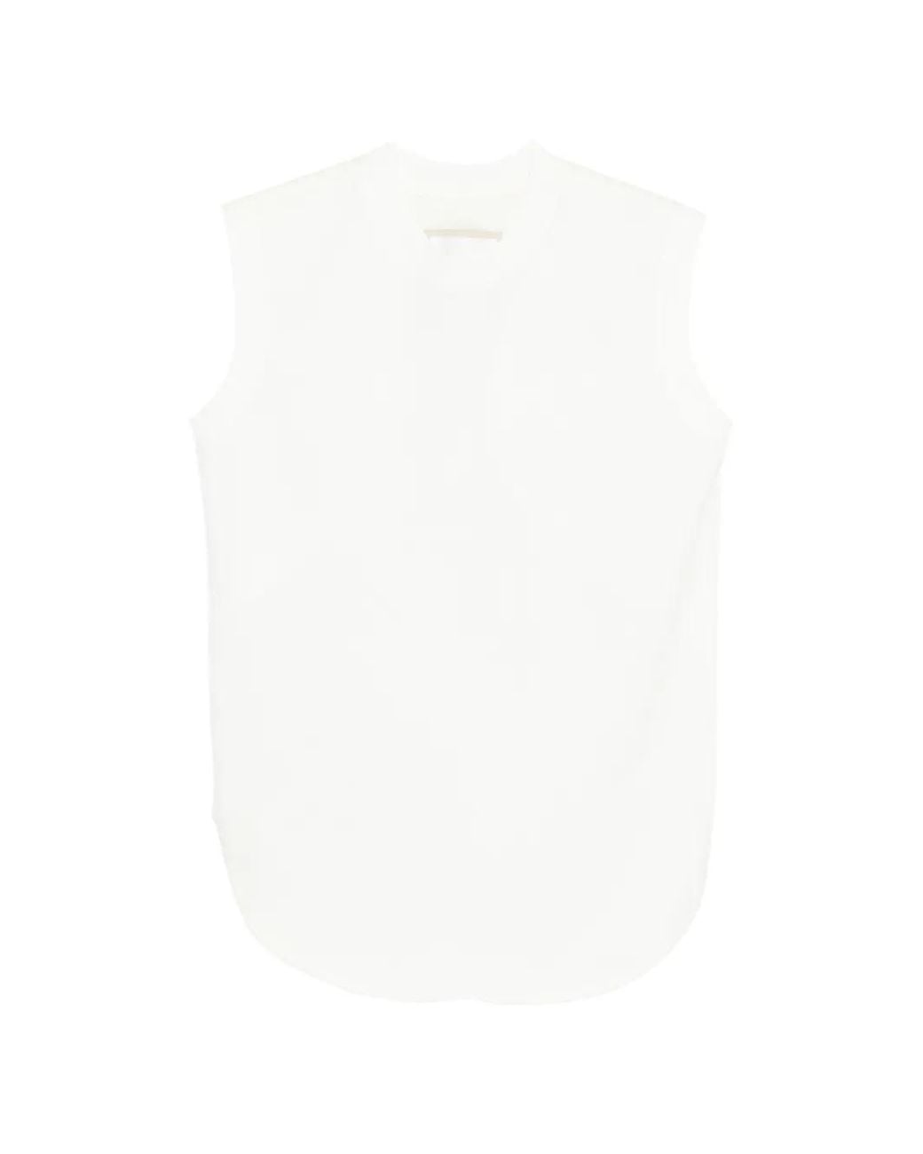 Litkovskaya White Sleeveless Tank Top