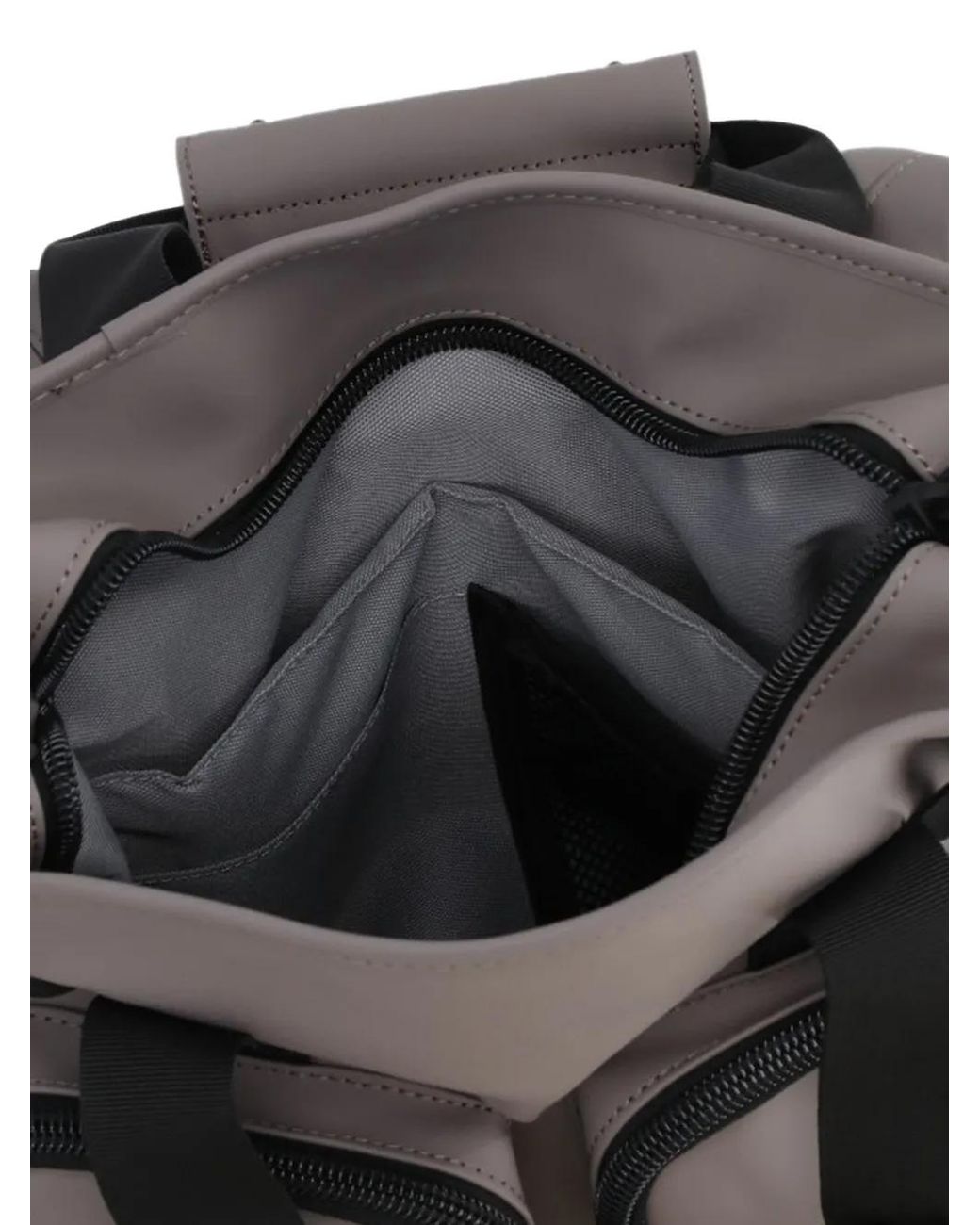 Rains Gray Texel Logo-Embossed Backpack for men