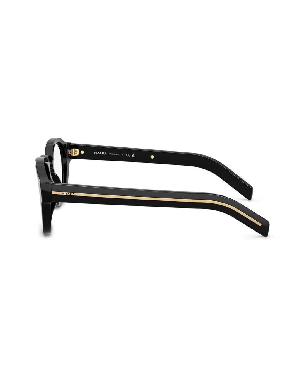 Prada Black Square-Frame Glasses for men