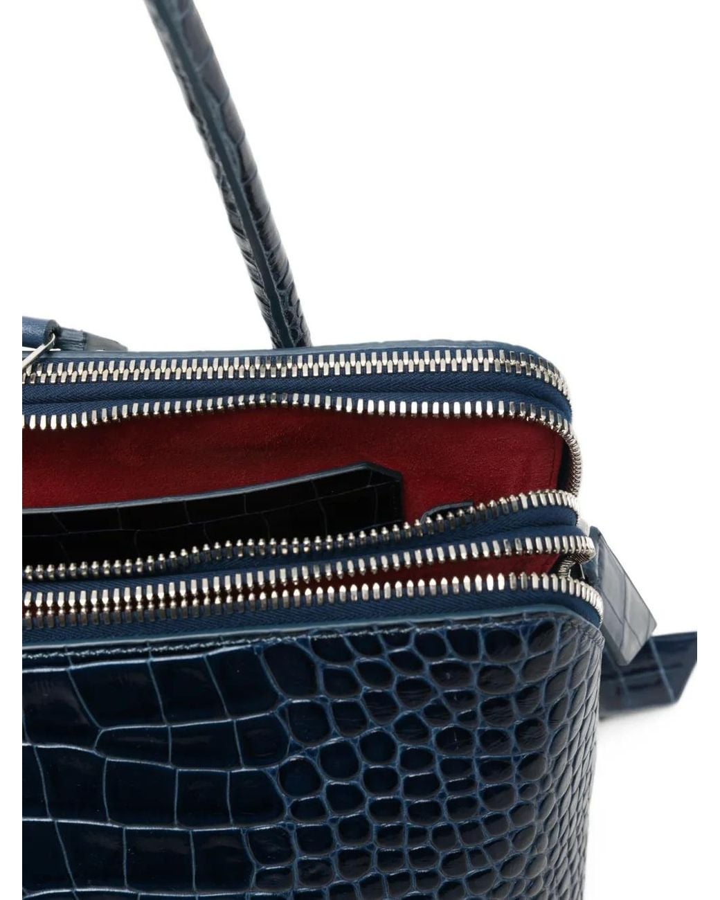 The Attico Blue L'Altra Di Milano Leather Shoulder Bag