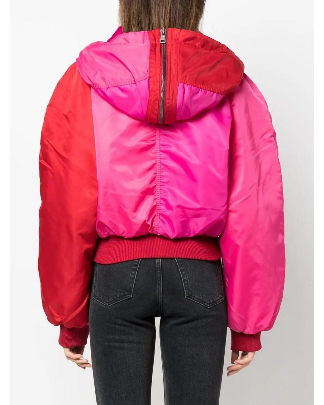ANDERSSON BELL Pink Kamila Colour-Block Bomber Jacket