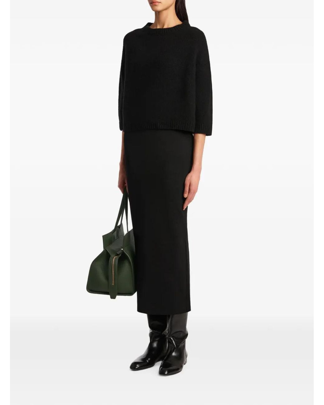 Khaite Black Sabina Sweater