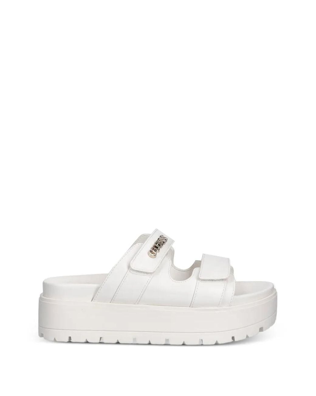 Guess White Faxon Logo Sandals