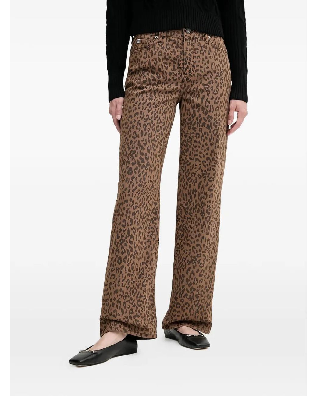 DKNY Jeans Met Luipaardprint in het Natural