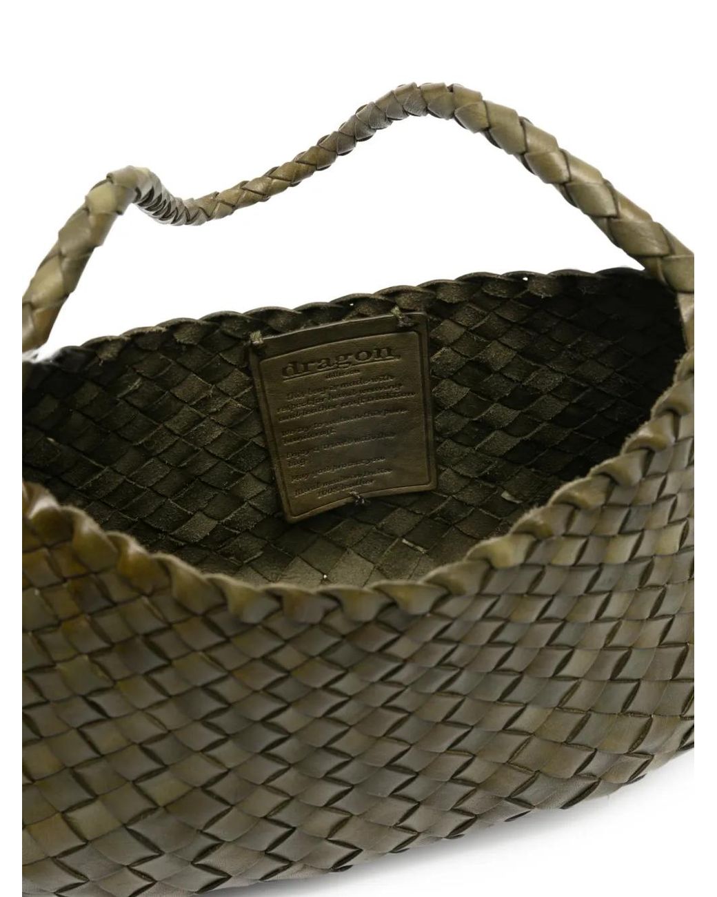 Dragon Diffusion Green Rosanna Woven Tote Bag