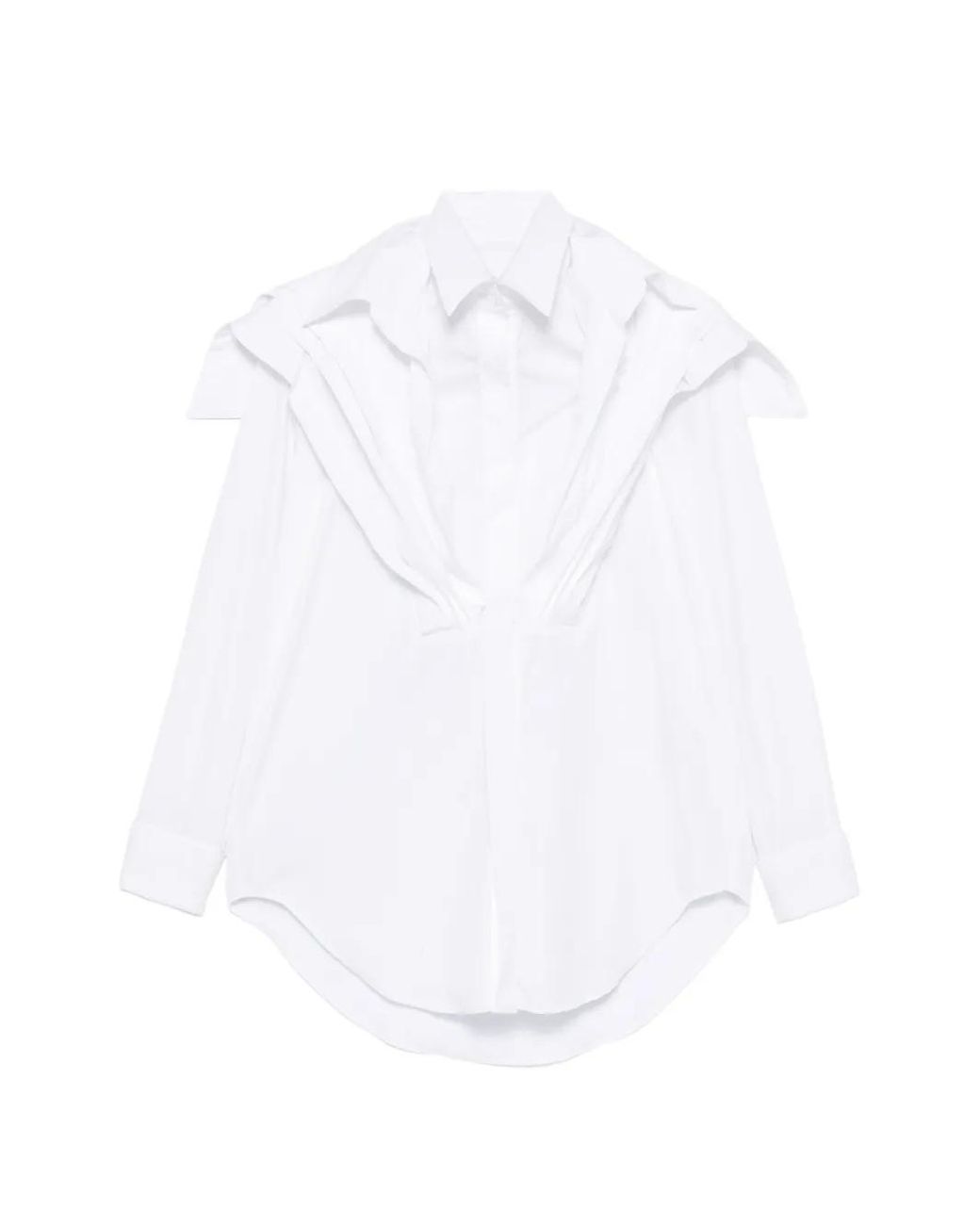 Viktor & Rolf Gelaagd Blouse in het White
