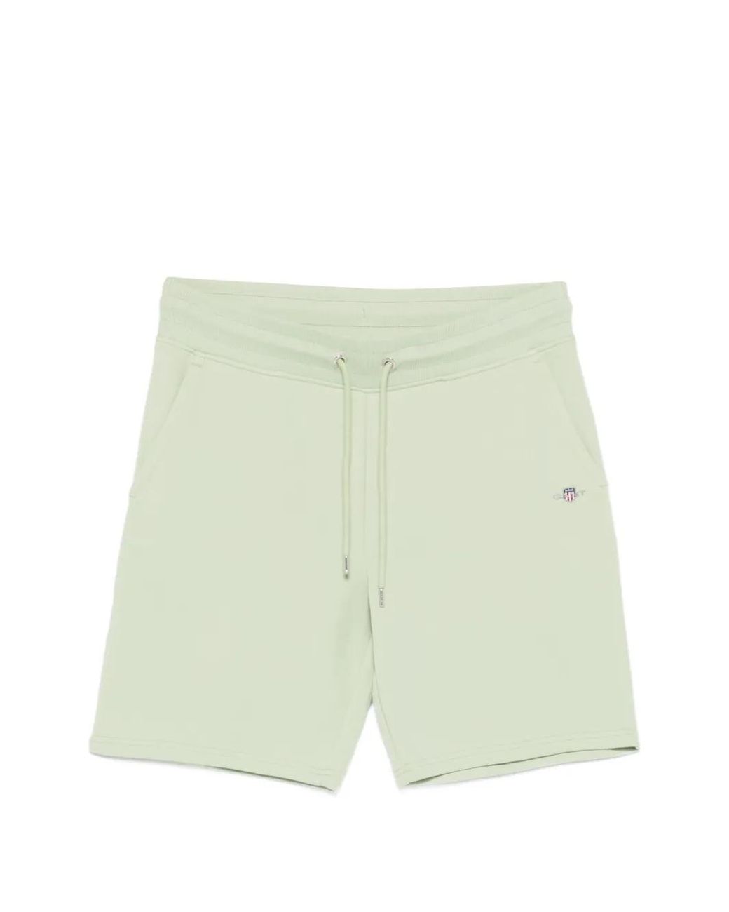 Gant Green Drawstring Embroidery Shorts for men