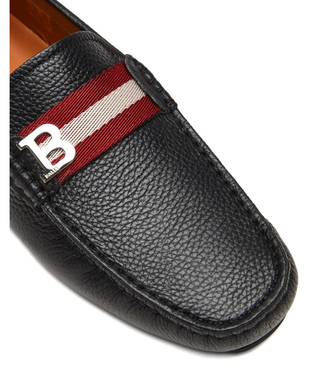 Bally Black Leather Loafers for men