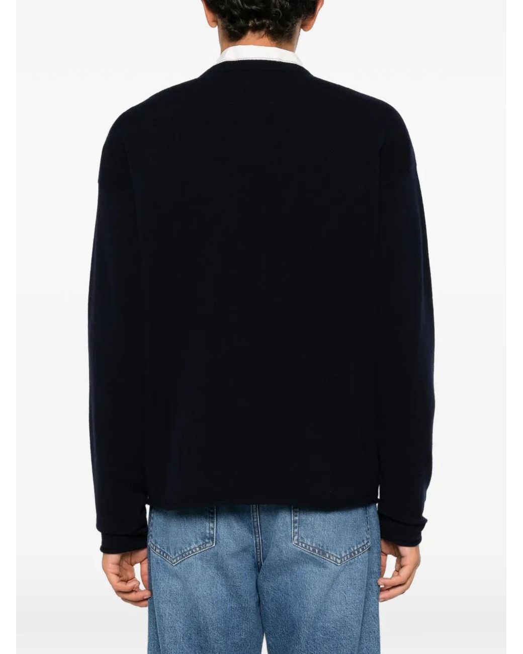Extreme Cashmere Black Paolo Crew-Neck Long-Sleeve Sweater