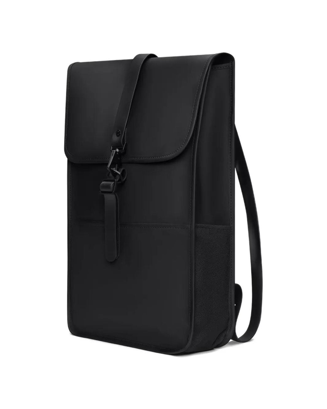 Rains Black W3 Flap Magnetic Backpack