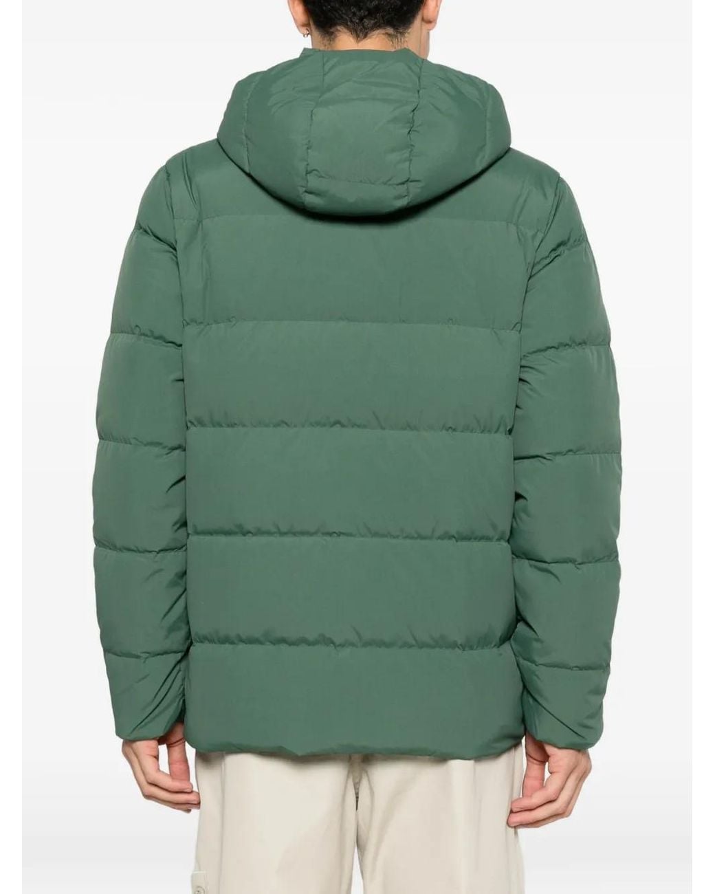 Patagonia Green Hooded Padded Jacket for men