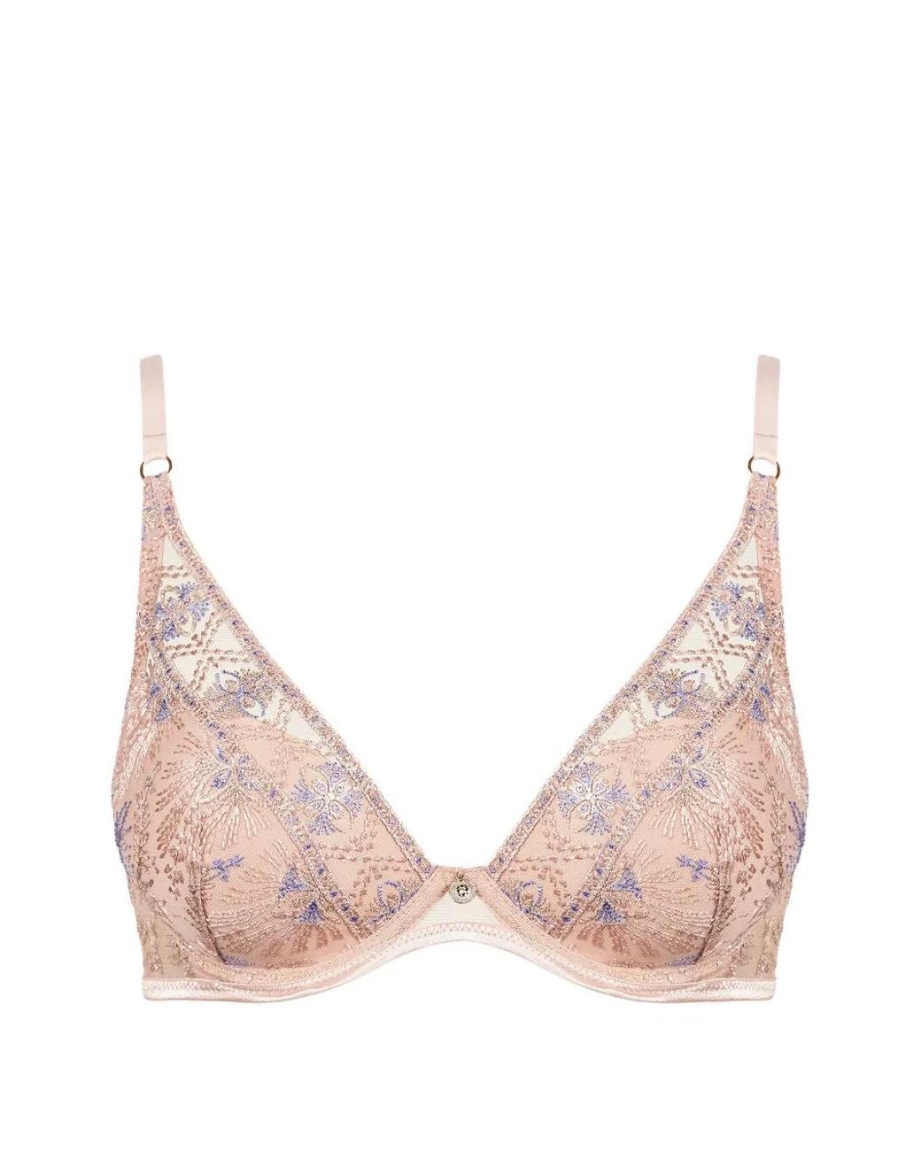 Aubade Pink Sound Of Heart Plunge Bra