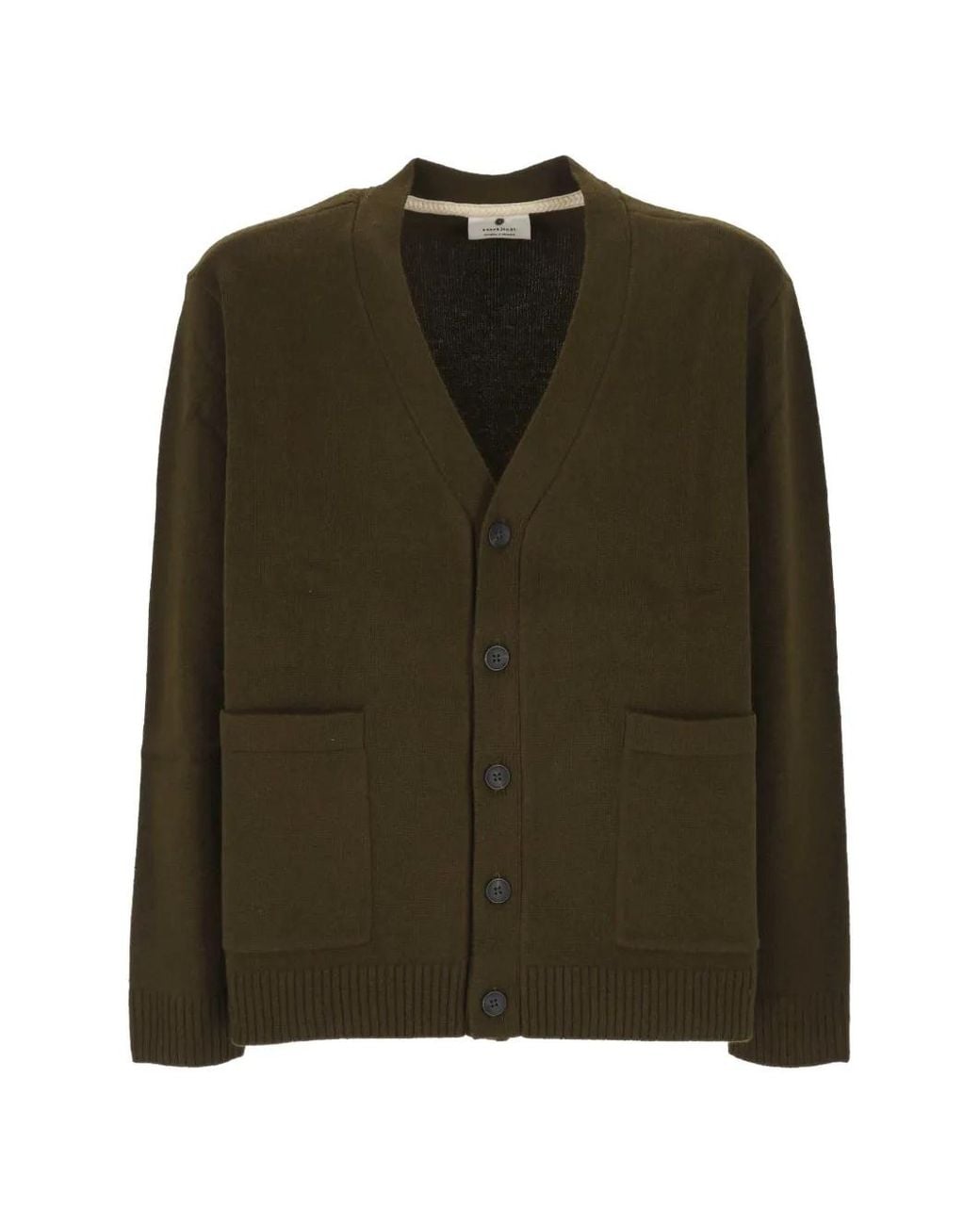 Anerkjendt Green Aksinus Button-Up Patch-Pocket Cardigan for men