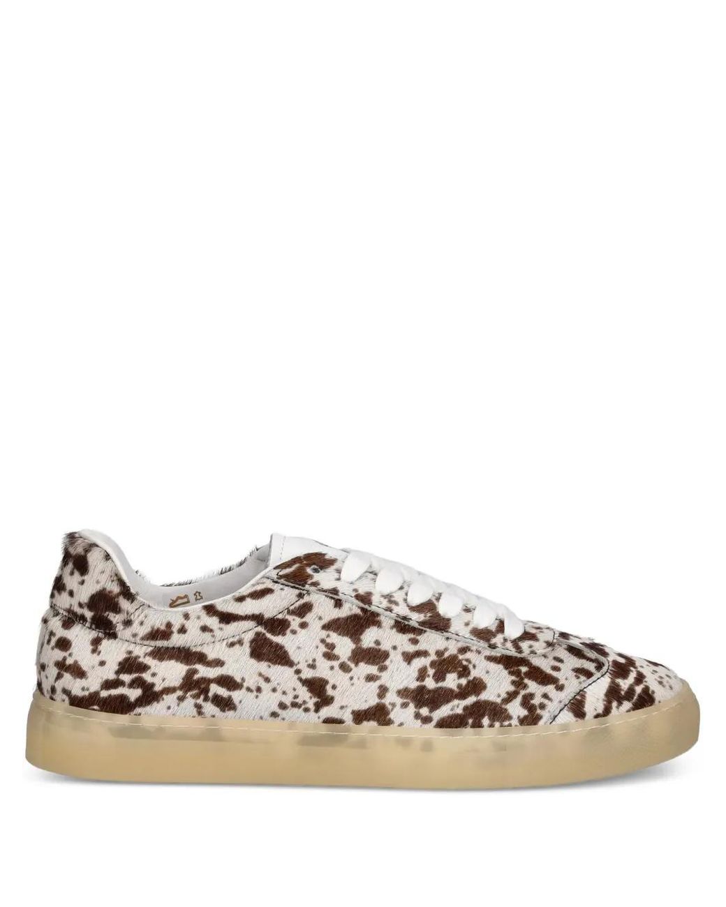 COPENHAGEN White Patterned Lace-Up Sneakers