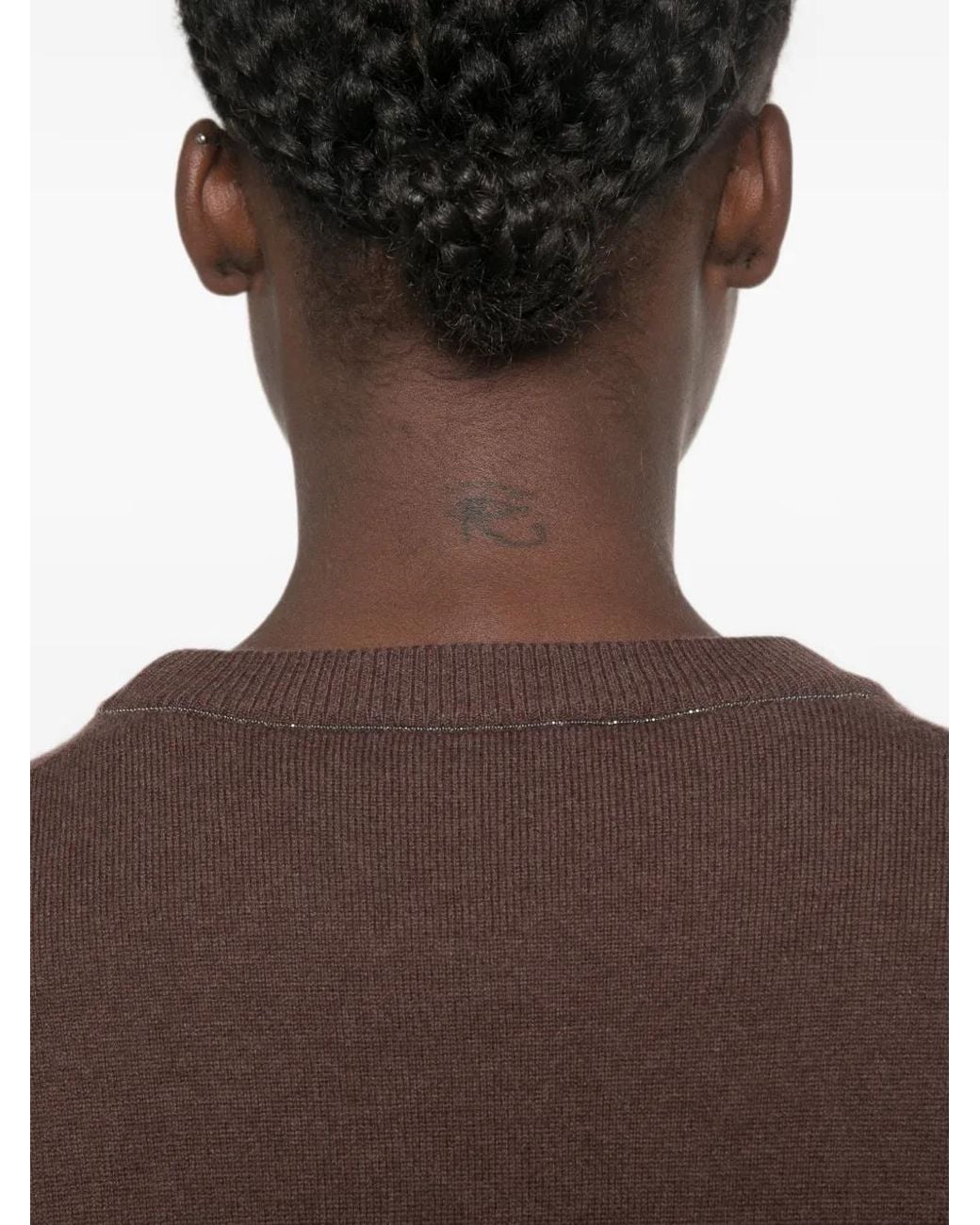 Brunello Cucinelli Brown Long-Sleeves Sweater