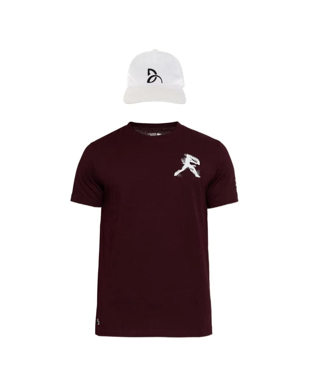 Lacoste Red X Novak Djokovic Graphic-Print T-Shirt And Cap Set for men