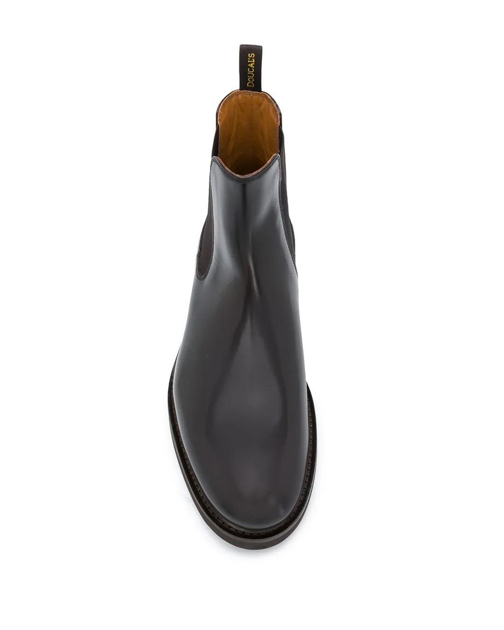 Doucal's Black Almond-Toe Chelsea Boots for men