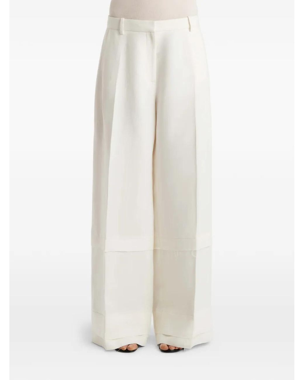 Khaite White Linden Pants