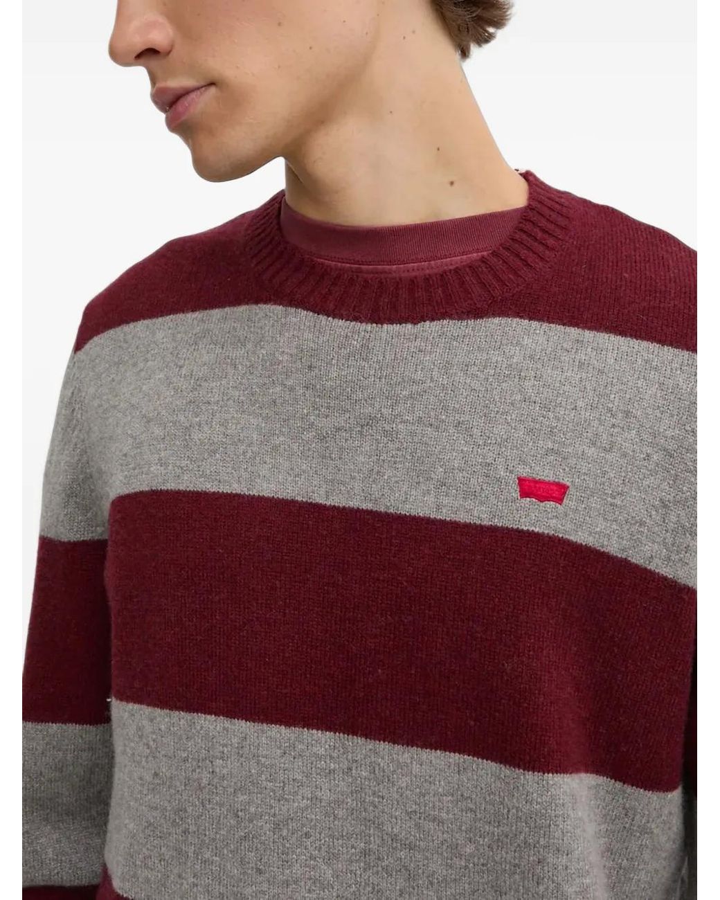 Levi's Red Sweat Rayé Original Housemark À Logo for men
