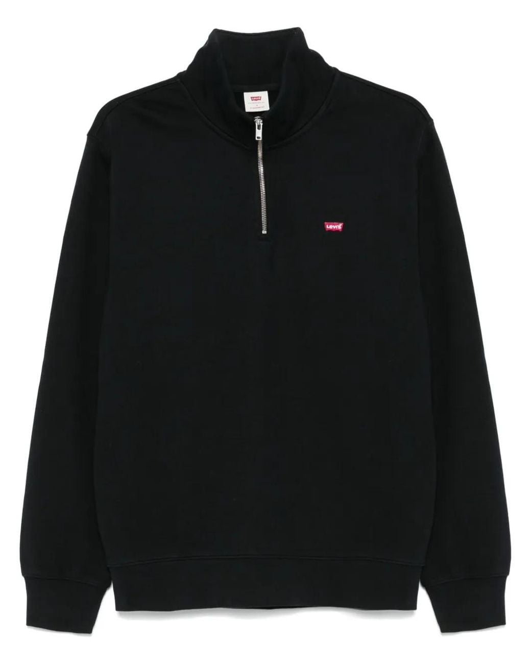 Levi's Black Logo-Patch Sweatshirt for men