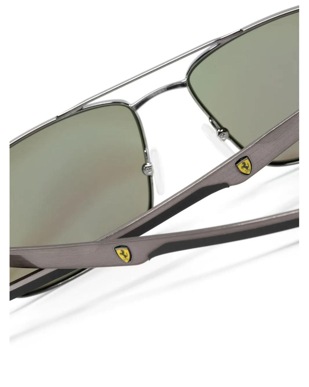 Ferrari Blue Pilot-Frame Sunglasses