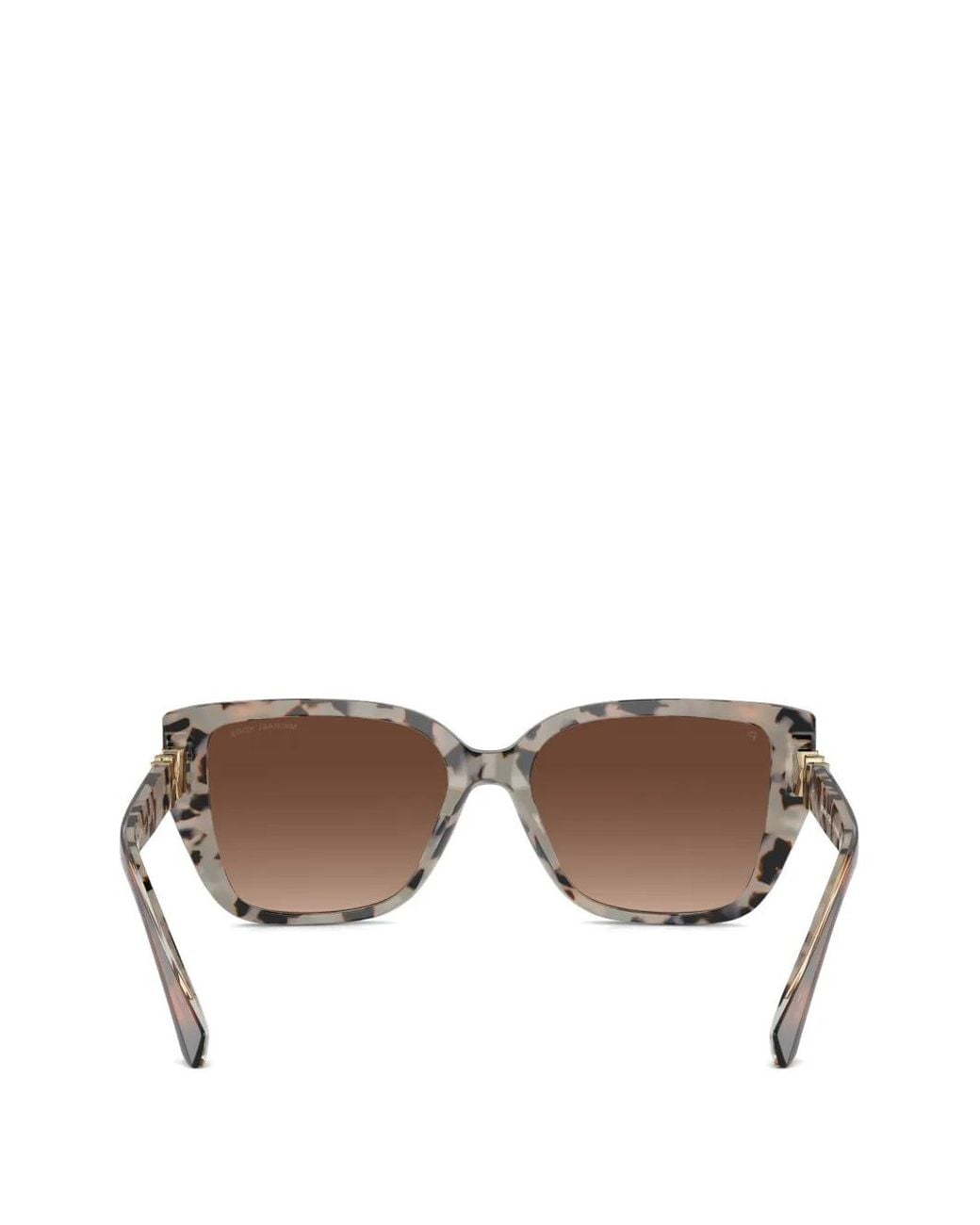 Michael Kors Brown Acadia Rectangle-Frame Sunglasses