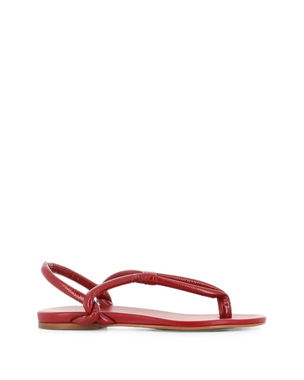 Roberto Del Carlo Red Dytt Tubular Strap Sandals