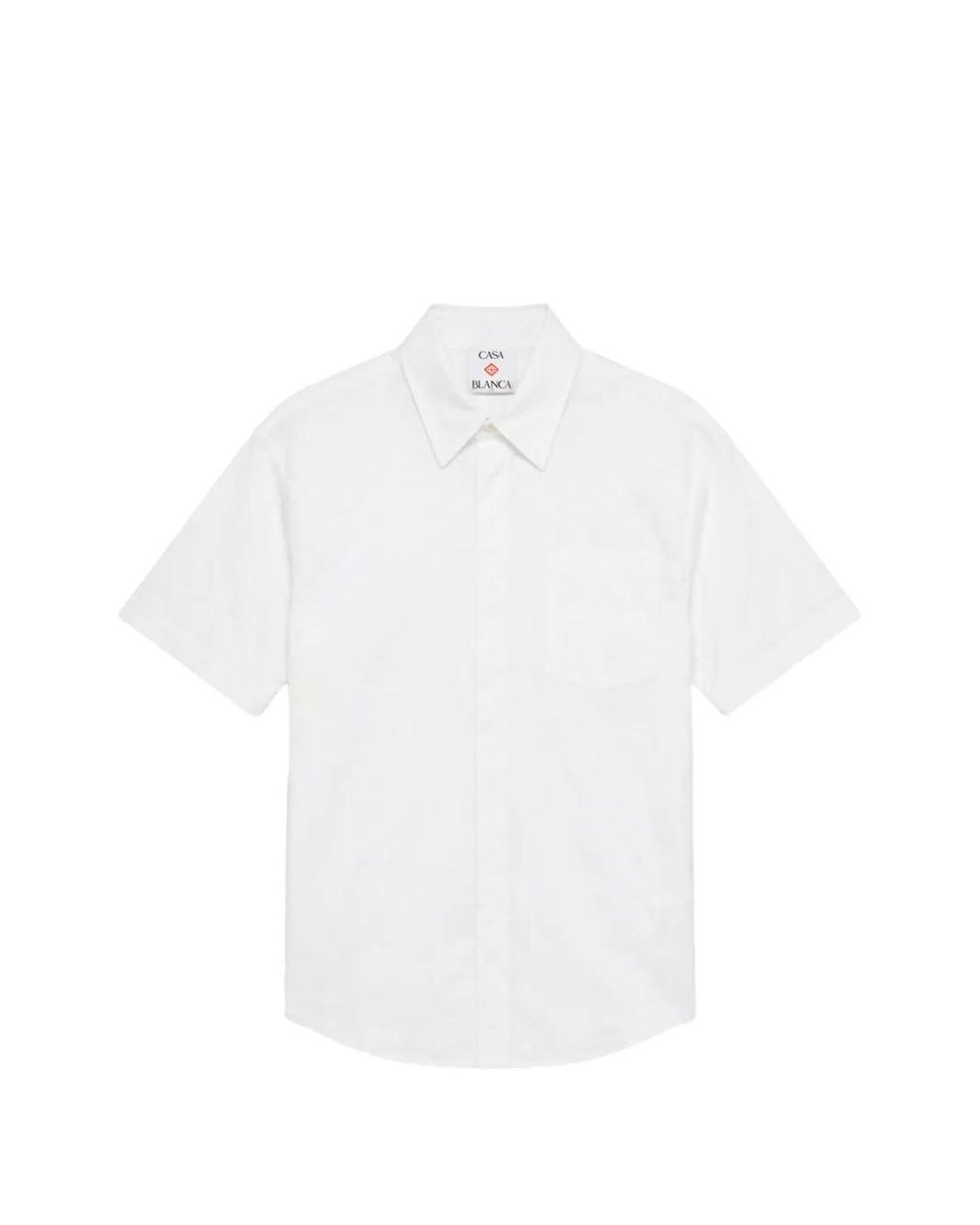 Casablanca White Chest-Pocket Shirt for men
