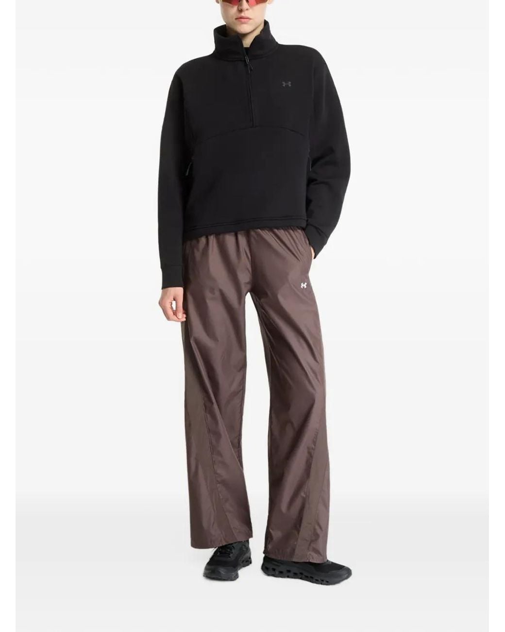 Under Armour Black Unstoppable Fleece Half-Zip Sweater